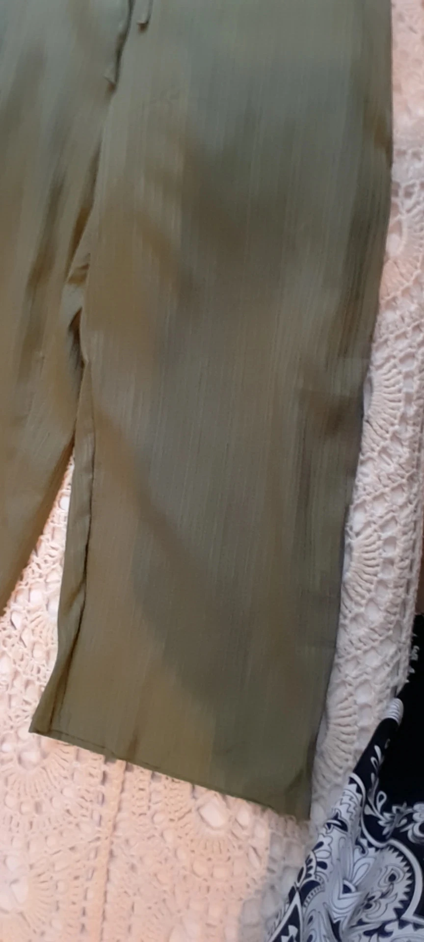 Pantalón de verano, amplio, estilo Bohème, talla 5XL Color Caqui – photo 8